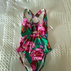 Vibrant Floral One-Piece Swimsuit